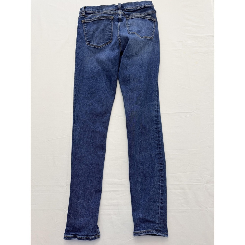 J.Crew 8 Inch Toothpick Skinny Jeans Womens 29T Blue Med Wash Low Rise 29x30 - Picture 8 of 9
